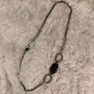 Lia Sophia Long Silver and stone Necklace!